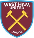 The emblem of the football club West Ham United. England