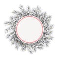 Frozen Twigs Red Emblem Snow Golden Deco