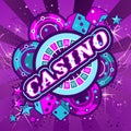 Emblem gambling casinos Royalty Free Stock Photo