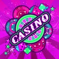 Emblem gambling casinos Royalty Free Stock Photo