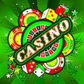 Emblem gambling casinos Royalty Free Stock Photo