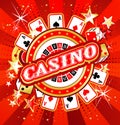 Emblem gambling casinos Royalty Free Stock Photo