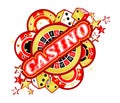 Emblem gambling casinos Royalty Free Stock Photo