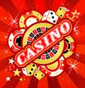 Emblem gambling casinos Royalty Free Stock Photo