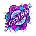 Emblem gambling casinos Royalty Free Stock Photo