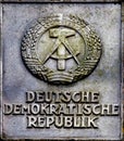 Emblem of German Democratic Republic Royalty Free Stock Photo