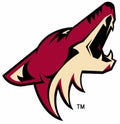 The emblem of the hockey club `Arizona Coyotes`. USA.