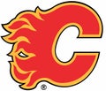 The emblem of the hockey club Calgary Flames. USA.