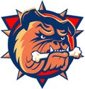 The emblem of the hockey club `Hamilton Bulldogs`. Canada.