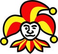 The emblem of the hockey club `Jokerit`. Finland.