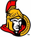 The emblem of the hockey club `Ottawa Senators.` Canada.