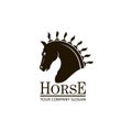 Emblem of horse head Royalty Free Stock Photo