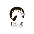 Emblem of horse head Royalty Free Stock Photo