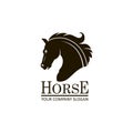 Emblem of horse head Royalty Free Stock Photo