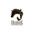 Emblem of horse head Royalty Free Stock Photo