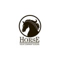Emblem of horse head Royalty Free Stock Photo