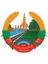 Emblem of Lao People`s Democratic Republic