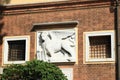 Emblem of lion on house in Venice