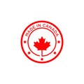 Emblem logo of Made in Canada product design