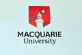 The emblem of Macquarie University in Sydney