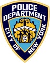 Emblem of the New York Police Department. USA Royalty Free Stock Photo