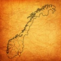 ÃËstfold region on administration map of norway Royalty Free Stock Photo