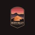 Emblem patch logo illustration of Death Valley National Park