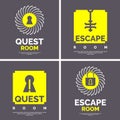 The emblem for the quest room. Royalty Free Stock Photo