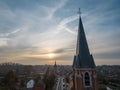 Emblem, Ranst, Belgium, 15th of February, 2023, Sint-Gummaruskerk, church of saint Gummarus, in the voortstraat of the