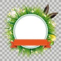 Easter Eggs Hare Ears Emblem Transparent