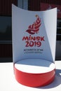 Emblem of European Games - Minsk Belarus photos