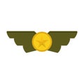 Emblem showing military rank icon image Royalty Free Stock Photo