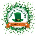 Emblem St Patricks Day Shamrocks
