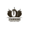 Emblem of strawberries