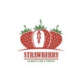 Emblem of strawberries