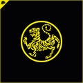 Emblem, symbol martial arts. SHOTOKAN KARATE TIGER