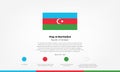 Emblem and symbol of Azerbaijan flag vector Royalty Free Stock Photo