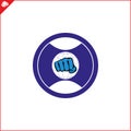 Emblem, symbol martial arts. ASHIHARA NIKO KARATE