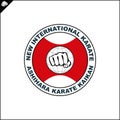 Emblem, symbol martial arts. ASHIHARA NIKO KARATE