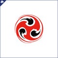 Emblem, symbol martial arts. KYOKUSHINKAI