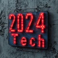 The emblem of 2024. The symbol of the year of Technology