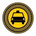 emblem taxi front car icon