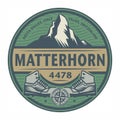 Emblem with text Matterhorn