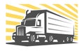 Emblem transportation silhouette