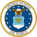 Emblem of the United States Air Force. Royalty Free Stock Photo