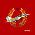 Emblem War Army Plane Fighter