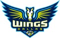 The emblem of the women`s basketball club `Dallas Wings`. USA.