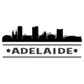 Adelaide Australia Icon Vector Art Design Skyline Flat City Silhouette Editable Template