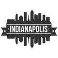 Indianapolis Indiana United States Of America USA Icon Vector Art Design Skyline Flat City Silhouette Editable Template