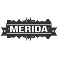 Merida Mexico North America Icon Vector Art Design Skyline Flat City Silhouette Editable Template